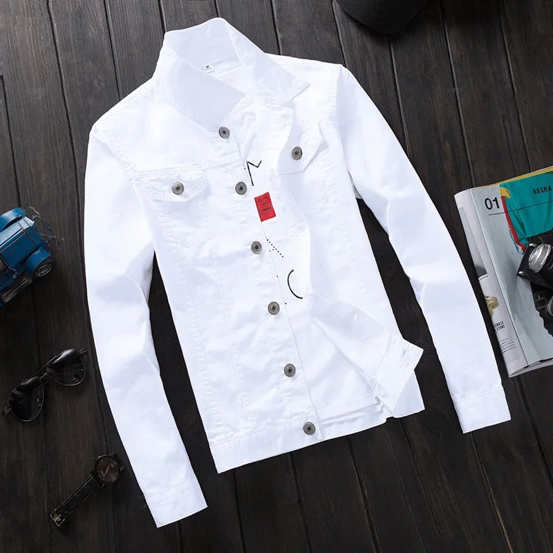Guizhou Denim Jacket For Men Spring Autumn Casual Korean Style