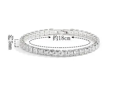 Suyixian Solid Gold Moissanite Tennis Bracelet For Women
