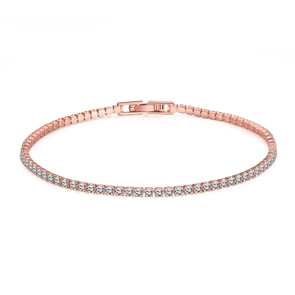 Suyixian Solid Gold Moissanite Tennis Bracelet For Women