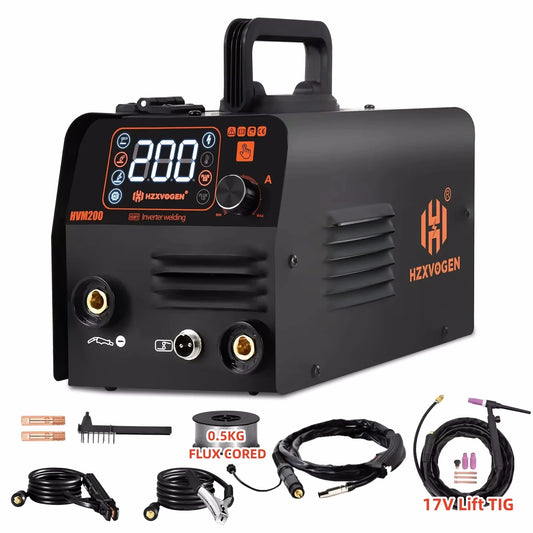 HZXVOGEN HVM200 3 In 1 MIG TIG MMA Inverter Welder