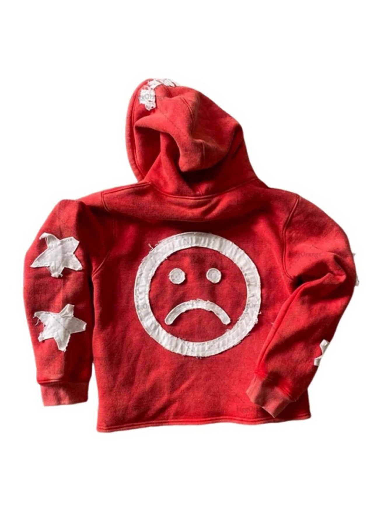 CN Fujian Unisex Gothic Hoodie With Letter Print Oversized Zip Sweatshirt