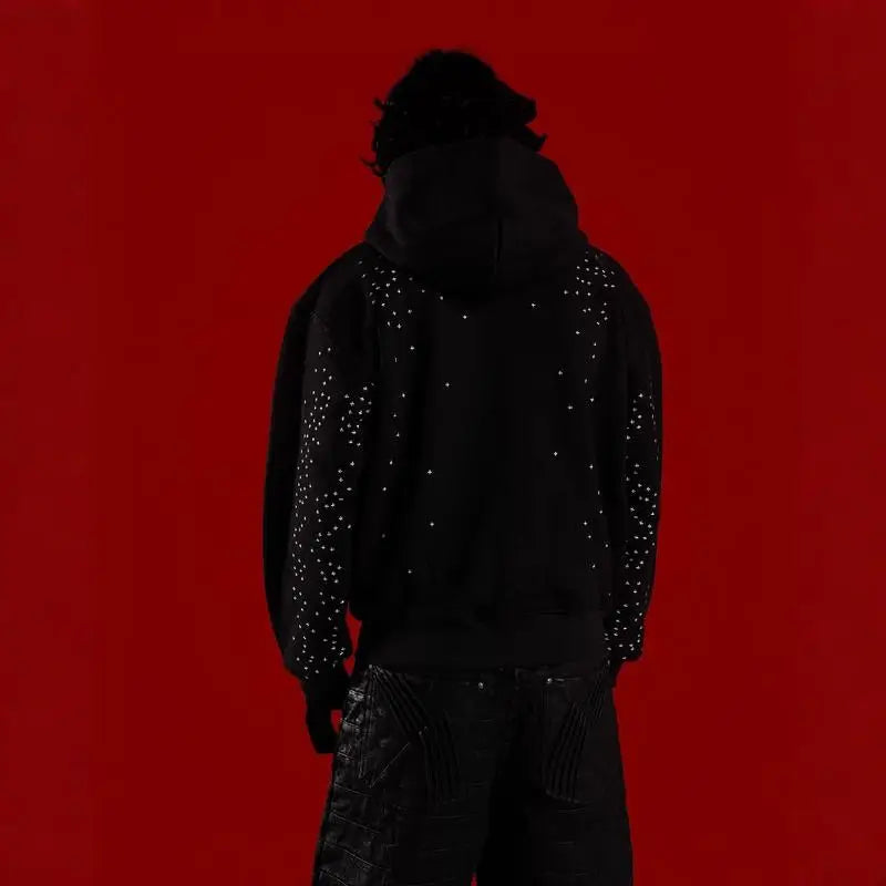 CN Fujian Gothic Zip Up Hoodie Unisex All Seasons Casual