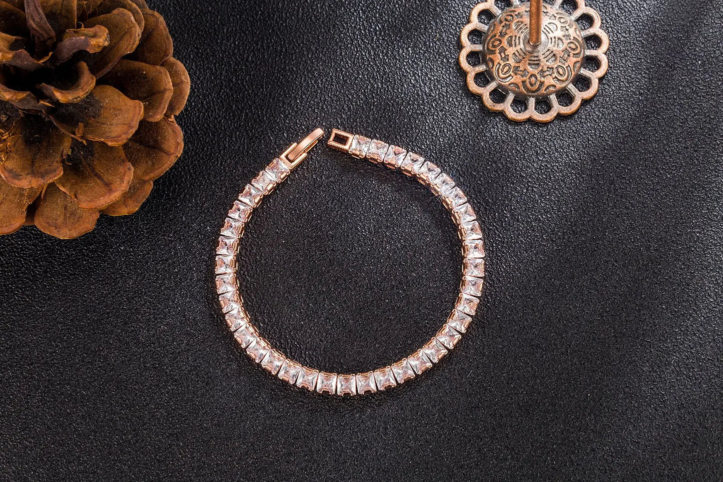Suyixian Solid Gold Moissanite Tennis Bracelet For Women