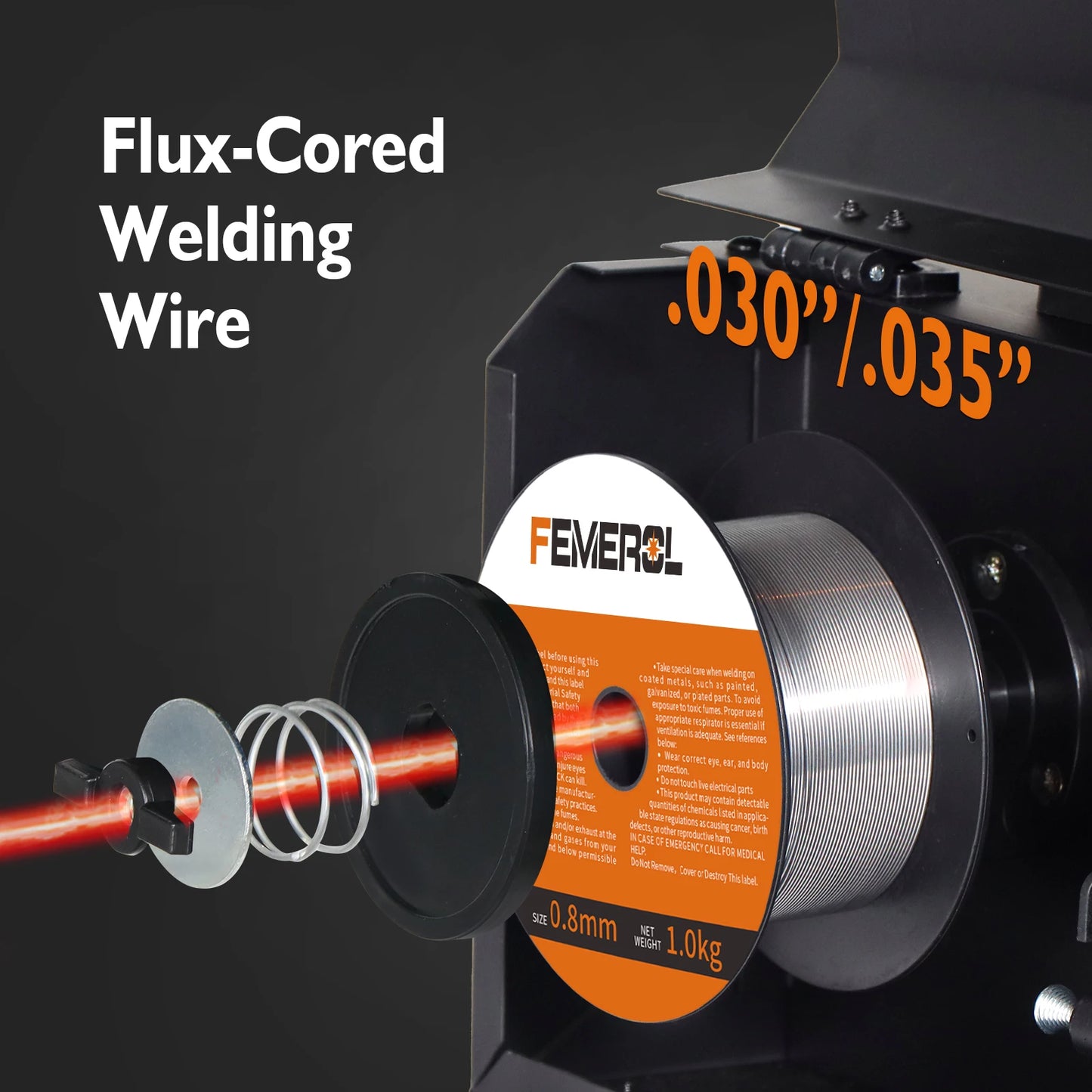 2 In 1 MIG Welding Machine 130A Portable Gasless Arc Welder