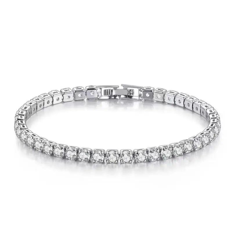 Suyixian Solid Gold Moissanite Tennis Bracelet For Women