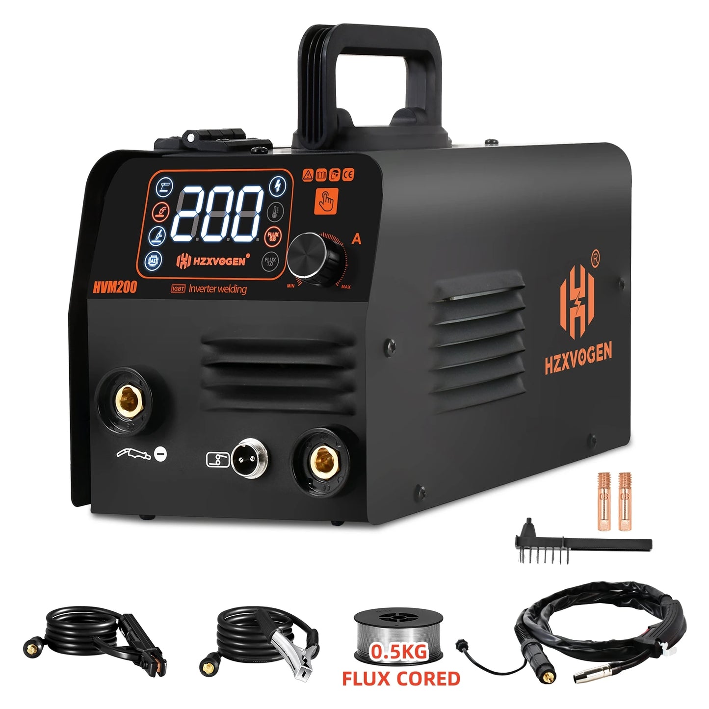 HZXVOGEN 3-in-1 MIG TIG MMA Semi-Automatic Inverter Welding Machine