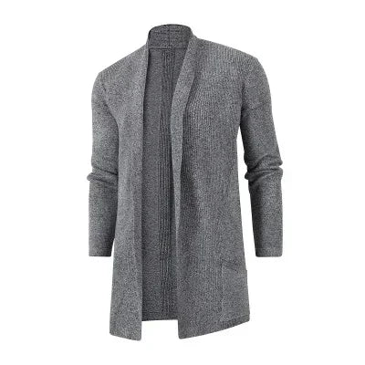 Closure Men's Cashmere Padded Cardigan Jacket With Pockets