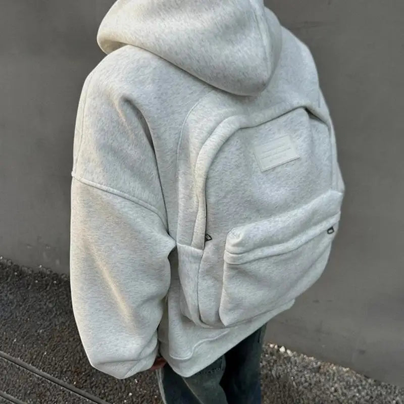 Fall 3D Backpack Hoodie Street Retro Gothic Long Sleeve Sweatshirt