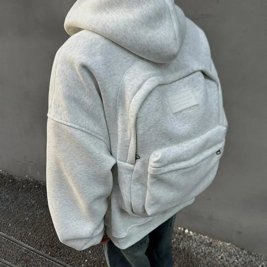 Fall 3D Backpack Hoodie Street Retro Gothic Long Sleeve Sweatshirt