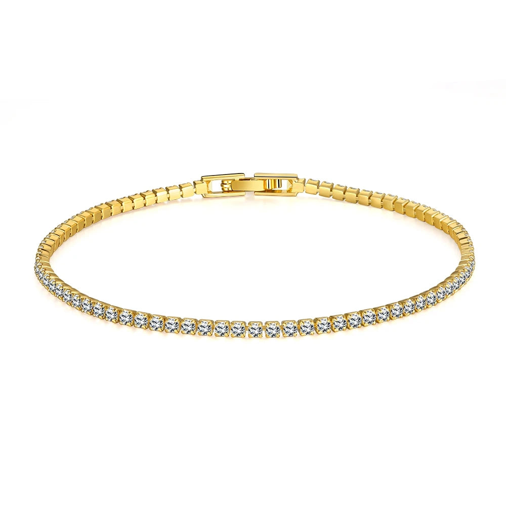Suyixian Solid Gold Moissanite Tennis Bracelet For Women